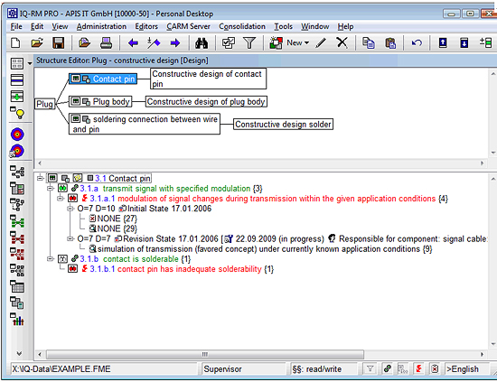 Customers' Requirements Management 샘플화면