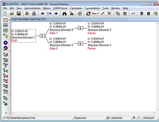 고장나무 분석 (Fault tree analysis)	샘플화면