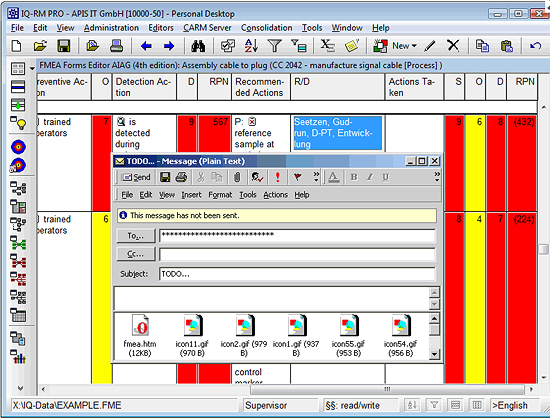 Team communication (E-mail, Internet) 샘플화면